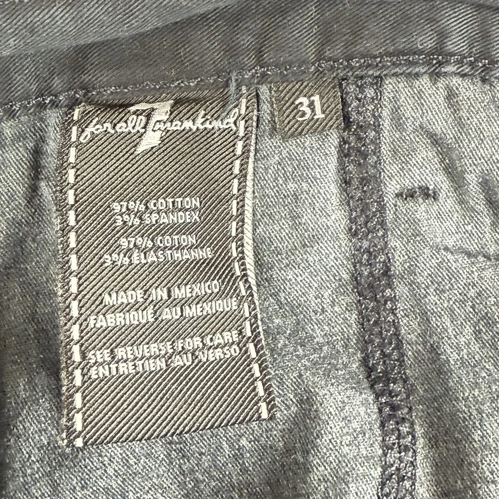 7 For All‎ Mankind Men's Chino Shorts - Black - Size 31 - Stretch Cotton